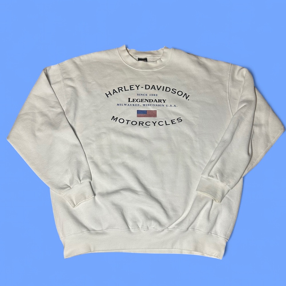 Vintage 1998 Harley-Davidson St.
Thomas U.S. Virgin Island Crewneck Sweatshirt